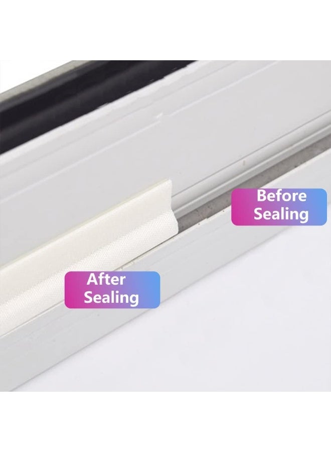 OSHIMA Window Door Weather Stripping, Window and Door Insulation Soundproofing, Door Draft Stopper, elf-Adhesive Cuttable Seal Strip, Self-Adhesive PU Foam 4M Weather Stripping (White) - Image 5